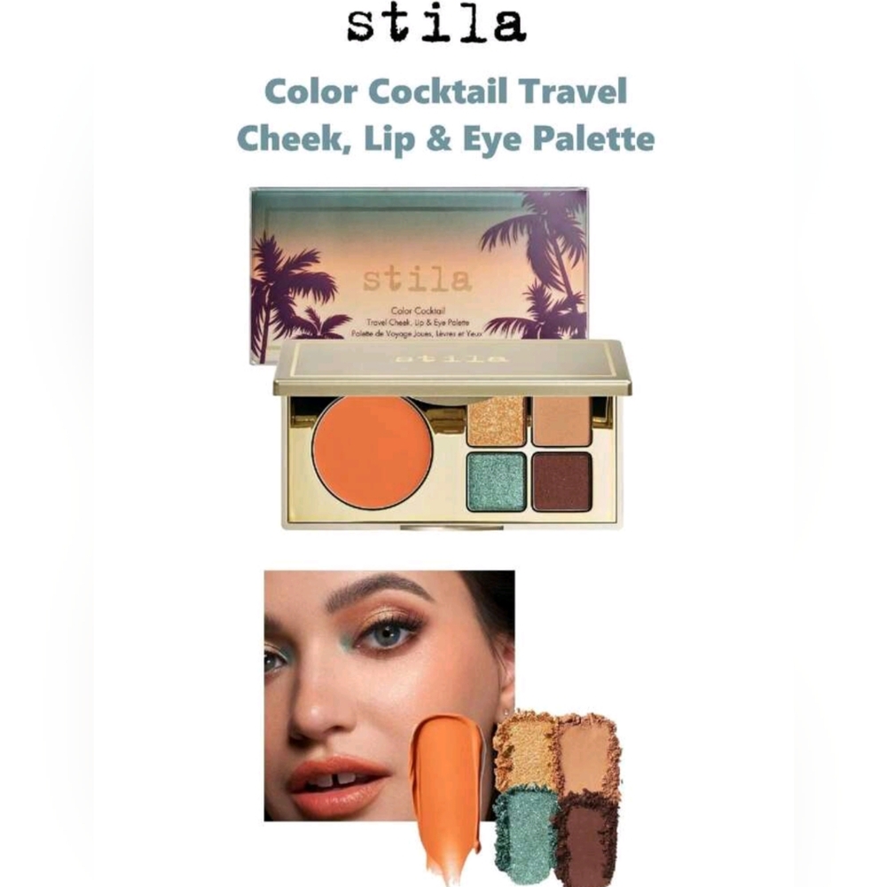 Stila TEQUILA SUNRISE Color Cocktail Travel Cheek, Lip & Eye Palette
